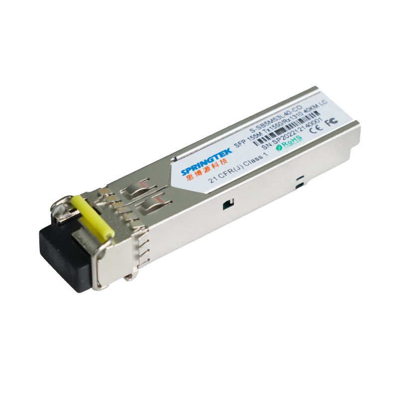 SFPs optische Inspektion LC DFB Modul-Ethernet SFP-BIDI 40km TX1550nm/RX1310 155M DOM