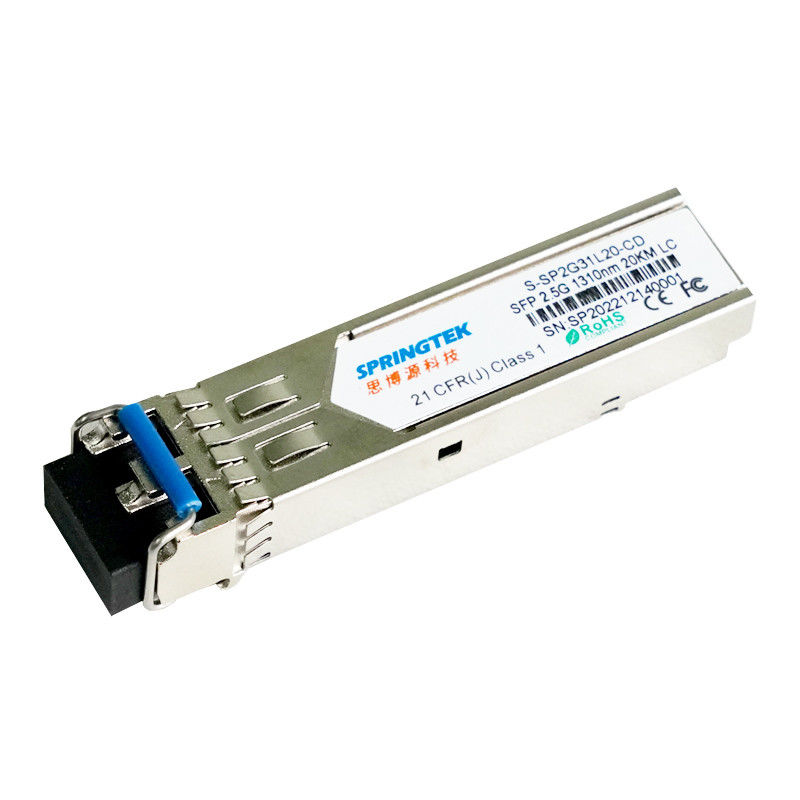 Kompatibles Cisco/Juniper/HP/Arista SMF 2.5G LC 1310nm 20km mit optischem Transceiver-Modul DDM SFP