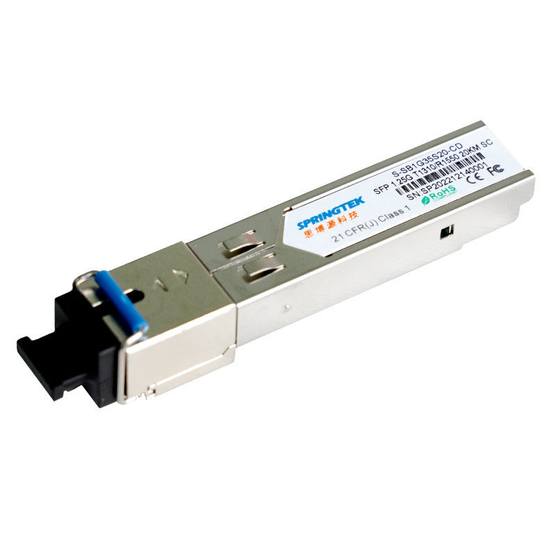 Transceiver-Modul Soem-Sc BIDI 1.25G kompatibles optisches Transceiver-T1310/R1550nm 20km SFP
