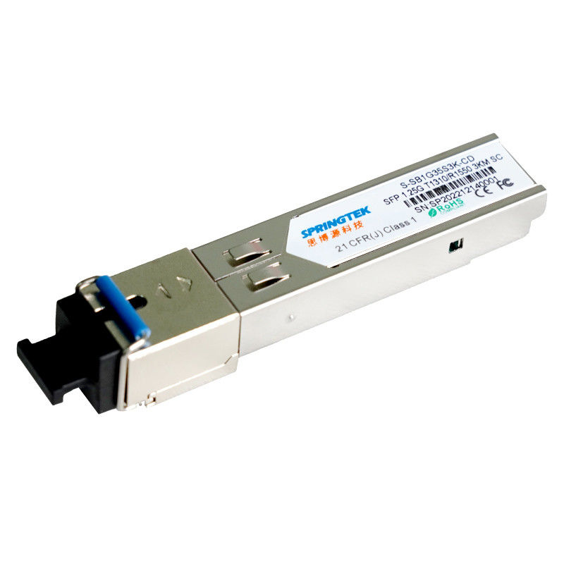Kompatibler Transceiver BIDI T1310/R1550nm Sc SFP Soem-1.25G mit optischem Transceiver-Modul DDM 3km