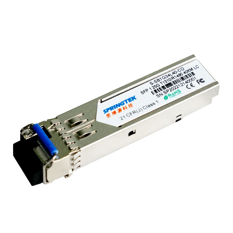 Verbindungsstück SMF 1.25G BIDI 40km Tx1310nm/TX1490nm LC SFP-Modul Transceiver Verdrahtungshandbuchs Gbic optisches