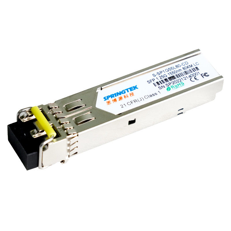 Modul-kompatibles Ciscos LC 1550nm SMF 1.25G SFP 80km optisches Transceiver-Modul mit DDM