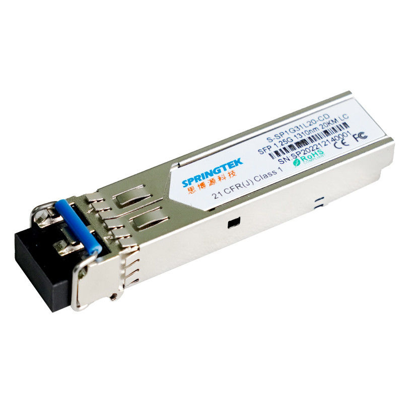faser LC DDM 1.25G LX SFP 1310nm 20km Monomode--1000BASE-LX Doppeltransceivermodul 1G LX 20km