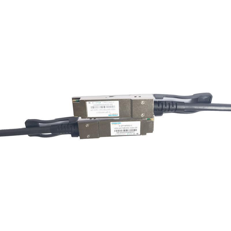 kupfernes Kabel QSFP28 der direkten Befestigungs-100G zu QSFP28 DAC Cable 2M Compatible Arista Avaya Nokia