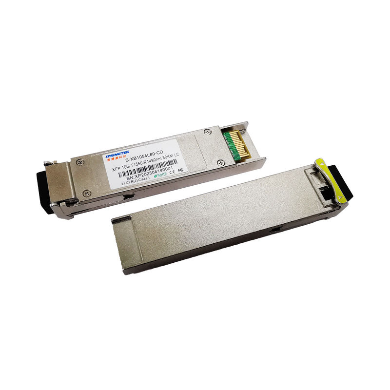 Simplex-LC DDM kompatibler Mikrotik Wacholderbusch Bidi 80km Inspektion Verdrahtungshandbuch-10G Xfp 80km 1550/1490nm